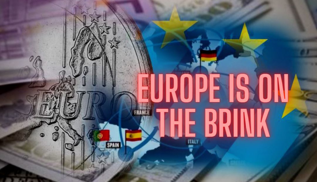 Europe is on the edge of a precipice with the euro falling against the U.S. dollar